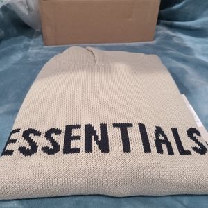 Fear of god essentials knit hoodie size medium